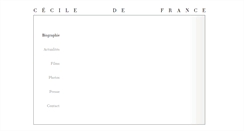 Desktop Screenshot of cecile-de-france.com